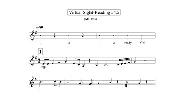 Virtual Sight Reading Level 4.5 (Mallets)