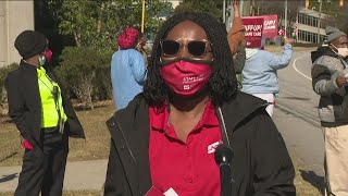 Nurses protest lack of safety measures in Georgia