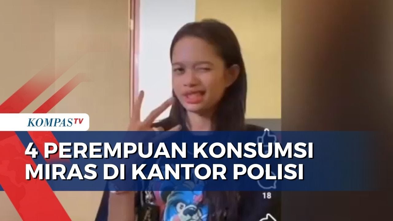 Viral! 4 Perempuan Konsumsi Miras di Mapolres Sikka