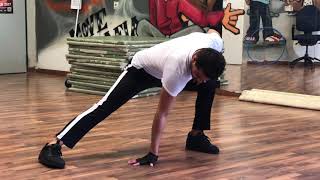 How to learn flare power move break dance b.boy تعليم فليرطريقة سهلة رقص بريك دانس