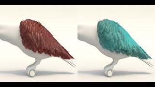 A Surface-Based Appearance Model For Pennaceous Feathers Siggraph 2024 Fast Forward
