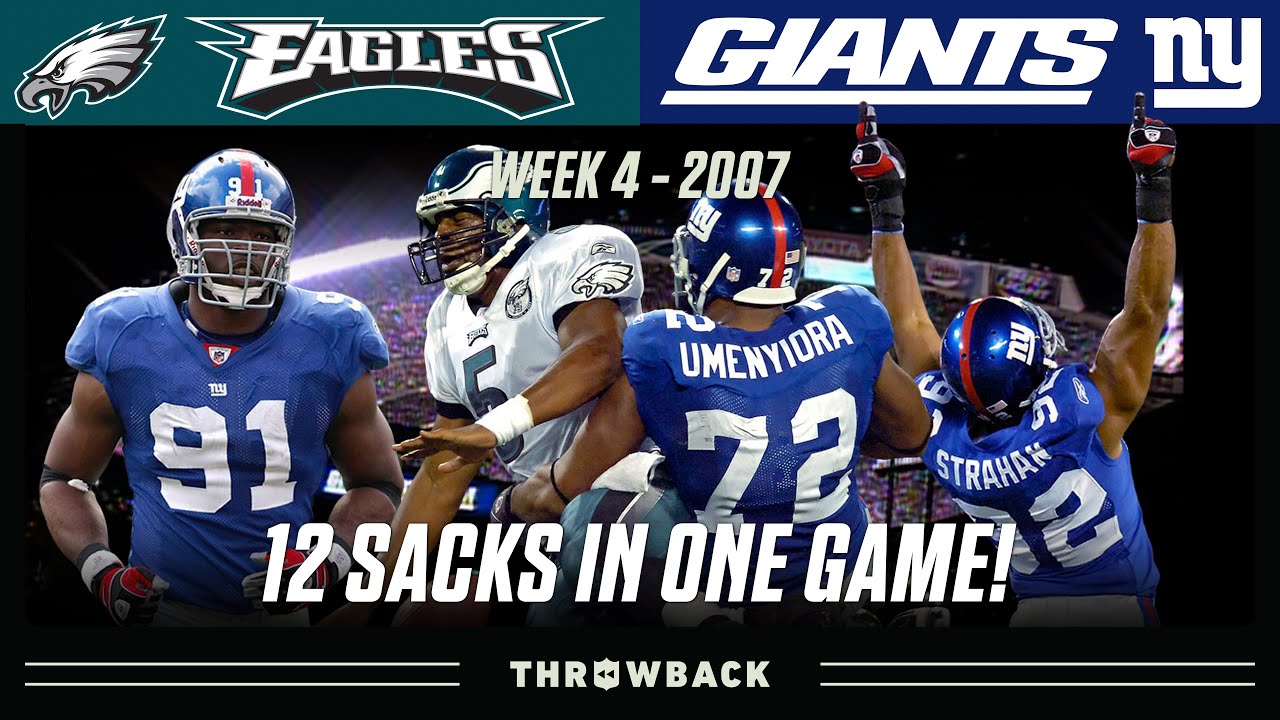 Big Blue's D-Line Singlehandedly DOMINATES Philly! (Eagles vs. Giants 2007, Week 4)