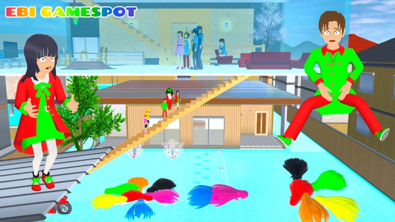 Yuta Panik Mio Dikejar Hantu Air Pemakan Daging Segar Polisi  Kabur Tinggalkan Mio & Baby Celine