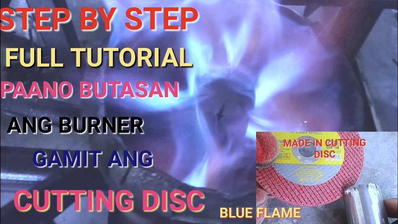STEP BY STEP TUTORIAL,DIY WASTE OIL STOVE HOW TO MAKE HOLE IN BURNER ...