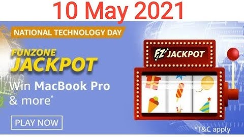 Amazon National Technology Day Quiz Answers Today | 10 May 2021