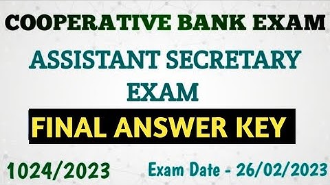 Final Answer key 1024/2023 - Assistant Secretary/Chief Accountant 2023.Ep:549
