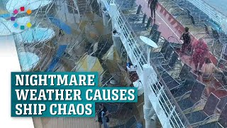 Cruise Ship Passengers Flee Freak Storm screenshot 2