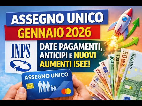 Video Assegno Unico Gennaio 2026: Date Pagamenti, Anticipi e Nuovi Aumenti ISEE! ?
