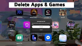 Meta Quest 3 и 3S: Как удалить приложения screenshot 5