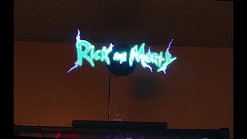 Rick And Morty Title Pinball Machine Hologram Topper Mod