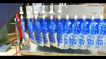 6 head small doypack filling machine automatic spout pouch liquid filling machine