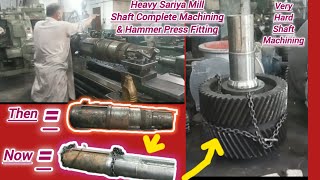 Incredible Old Man Machinist Works Hard to Create a Massive Shaft |  Please #Subscribe | Technical