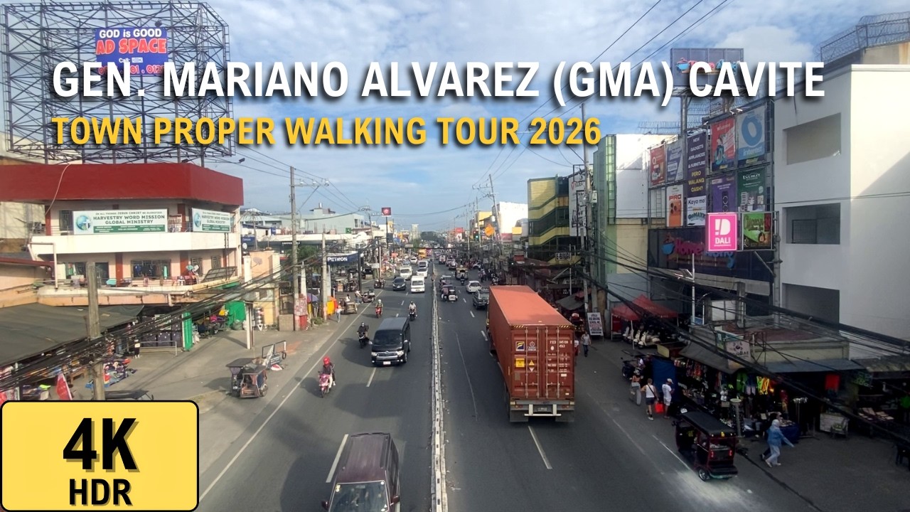 General Mariano Alvarez (GMA) Cavite Town Proper Walking Tour 2026 | 4K HDR