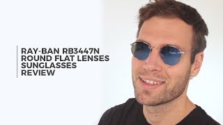 Ray Ban RB3447N Round flat lenses Sunglasses Review | SmartBuyGlasses -  YouTube