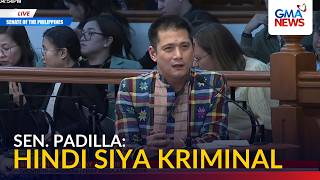 FULL - Sen. Robin Padilla, itinanggi na itinatago ng Senado si Sen. Bato dela Rosa | GMA News