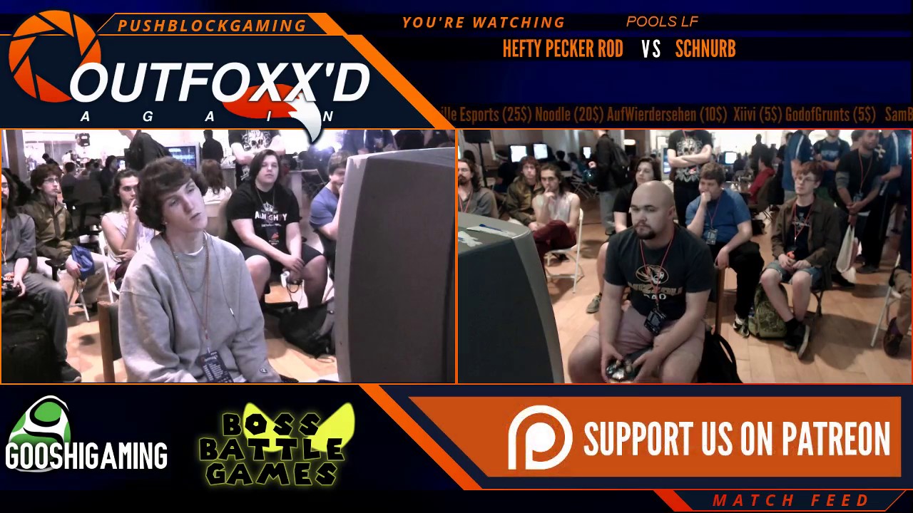 OxA Melee   HEFTY PECKER ROD Falco vs SCHNURB  Fox   POOLS LF