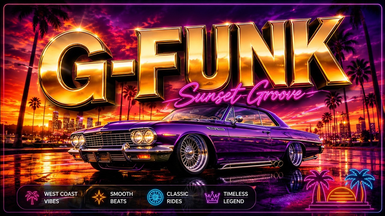 🚗 California Dream Ride 🌇 Smooth G-Funk Classics | Luxury Sunset