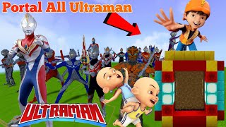 Boboiboy dan Upin Ipin Bikin Portal All Ultraman di Minecraft screenshot 5