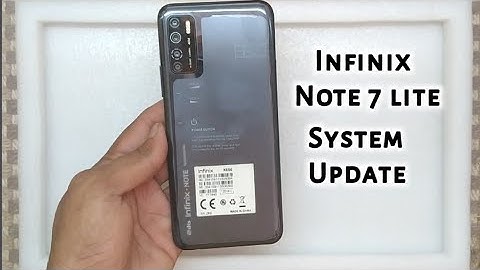 Infinix Note 7 lite || System Update || Online Update ||