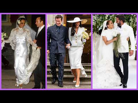 Top 15 Most Beautiful Singers' Wedding Dresses!