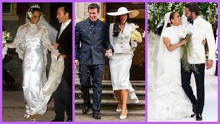 Top 15 Most Beautiful Singers' Wedding Dresses!