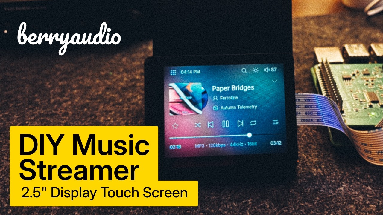 DIY Music Streamer & Player - Raspberry Pi + 2.5"Touch screen - YouTube