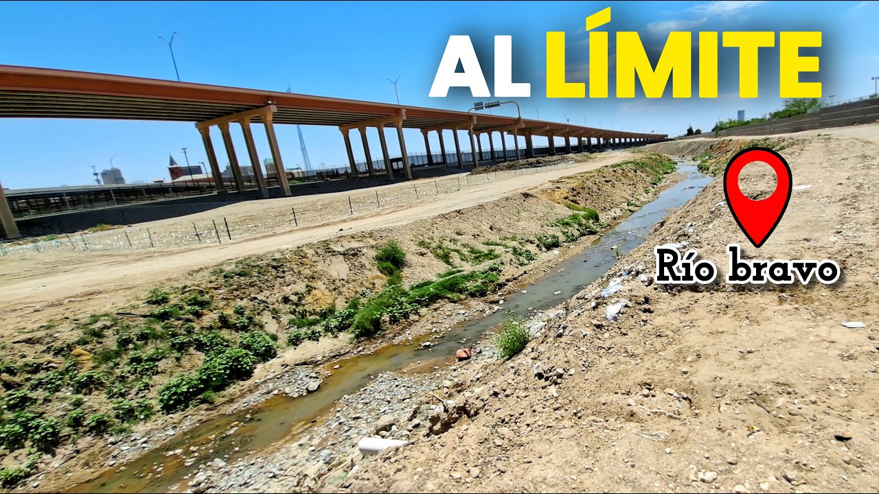 ⁣"Caminando junto al Muro Fronterizo y el Río Bravo en Ciudad Juárez (POV)"