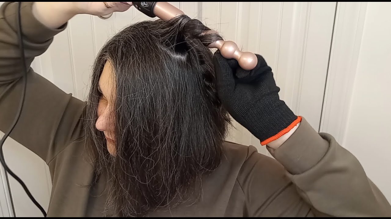 Review LANDOT 5-in-1 Curling Iron Wand Set: Hair Curler Set with Curling Thermal Brush