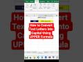 Master the Excel UPPER Function | Convert Any Text into Uppercase or Capital letter Easily.