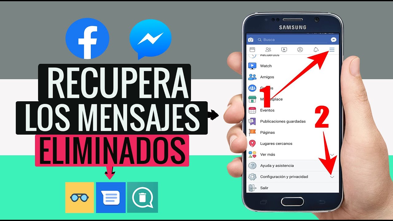 RECUPERAR conversaciones ELIMINADAS en Facebook Messenger | Mensajes y