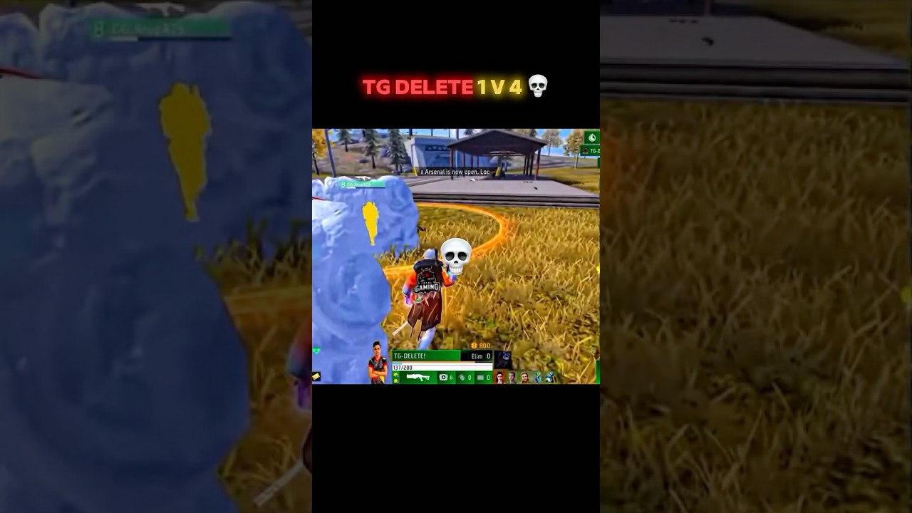 Tg Delete 1v4 Clutch Gyan gaming Team 💀 