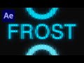 Frosted Glass Typography Animation | After Effects Tutorial