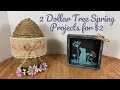 2 spring projects from a dollar tree frame for 2