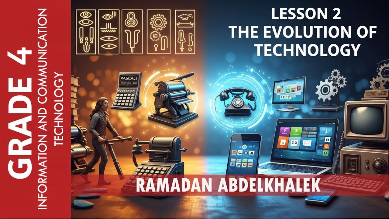 ICT - Grade 4 - Lesson 2 - The evolution of technology - تطور التكنولوجيا