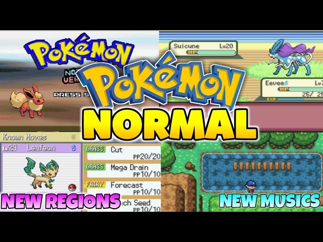 ポケモンGBA normal version Pokémon Normal Version [Beta] - GBA Game With New Characters,New