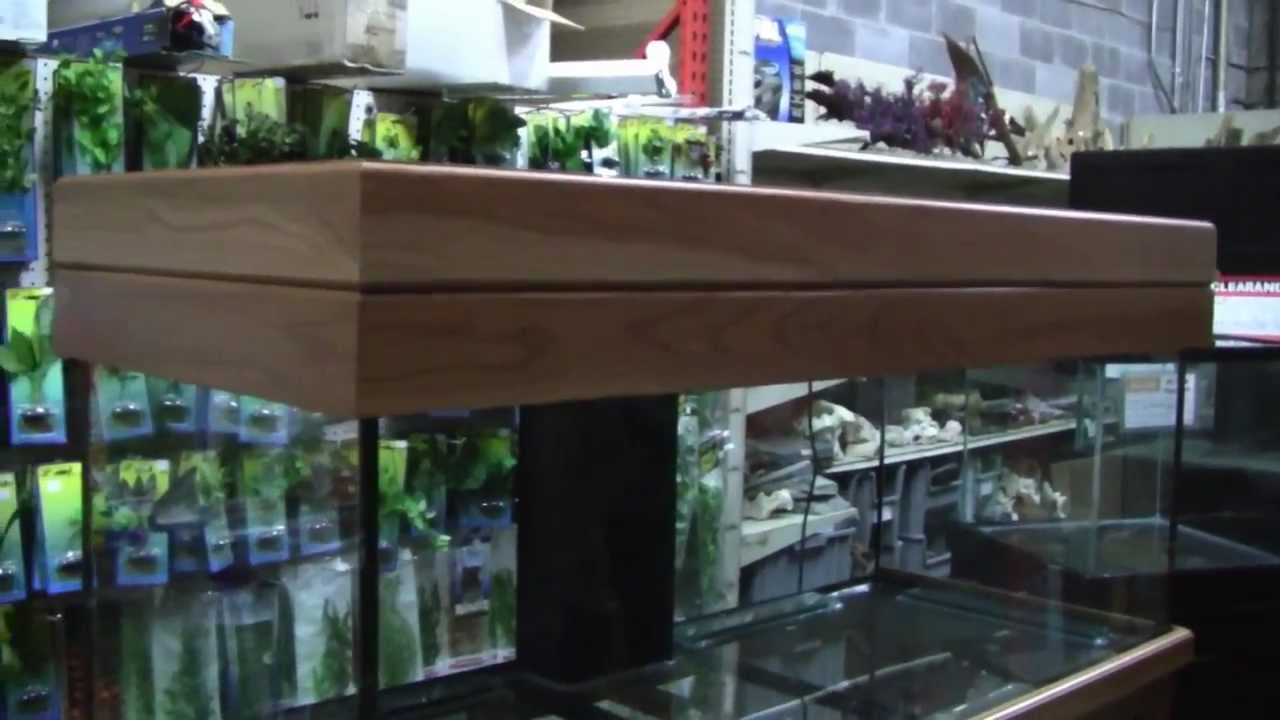 Great Lakes Aquariums Real Cherry Wood 8 Inch Tall Canopy.mp4 YouTube