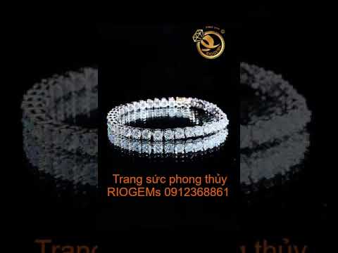 Lắc tay Tennis nam VÀNG 18K 1,2 cây đính MOISSANITE 3mm