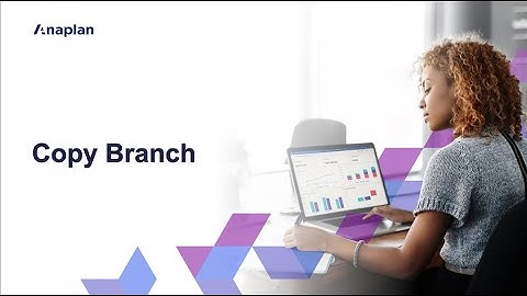 Anaplan - Copy Branch
