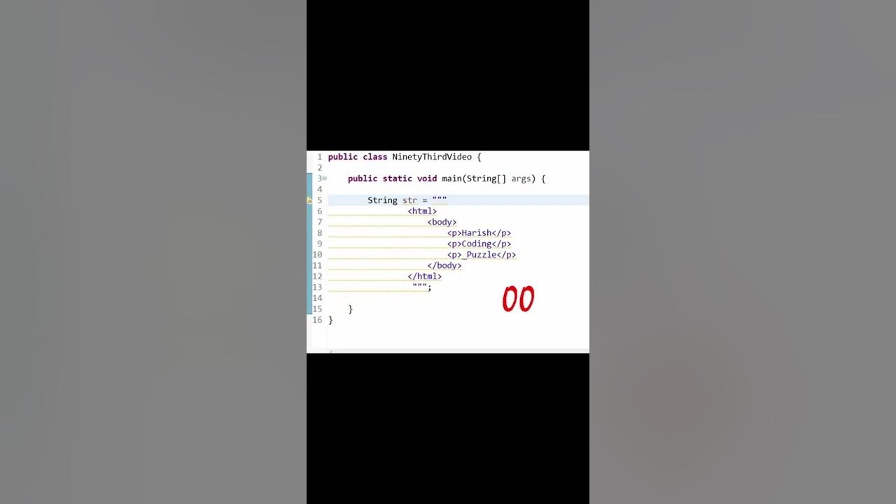 Java String - " " " Triple Double Quotes. - YouTube