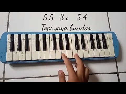 Not Lagu Topi Saya Bundar Pianika Not Pianika Topi Saya Bundar | Lagu anak - YouTube