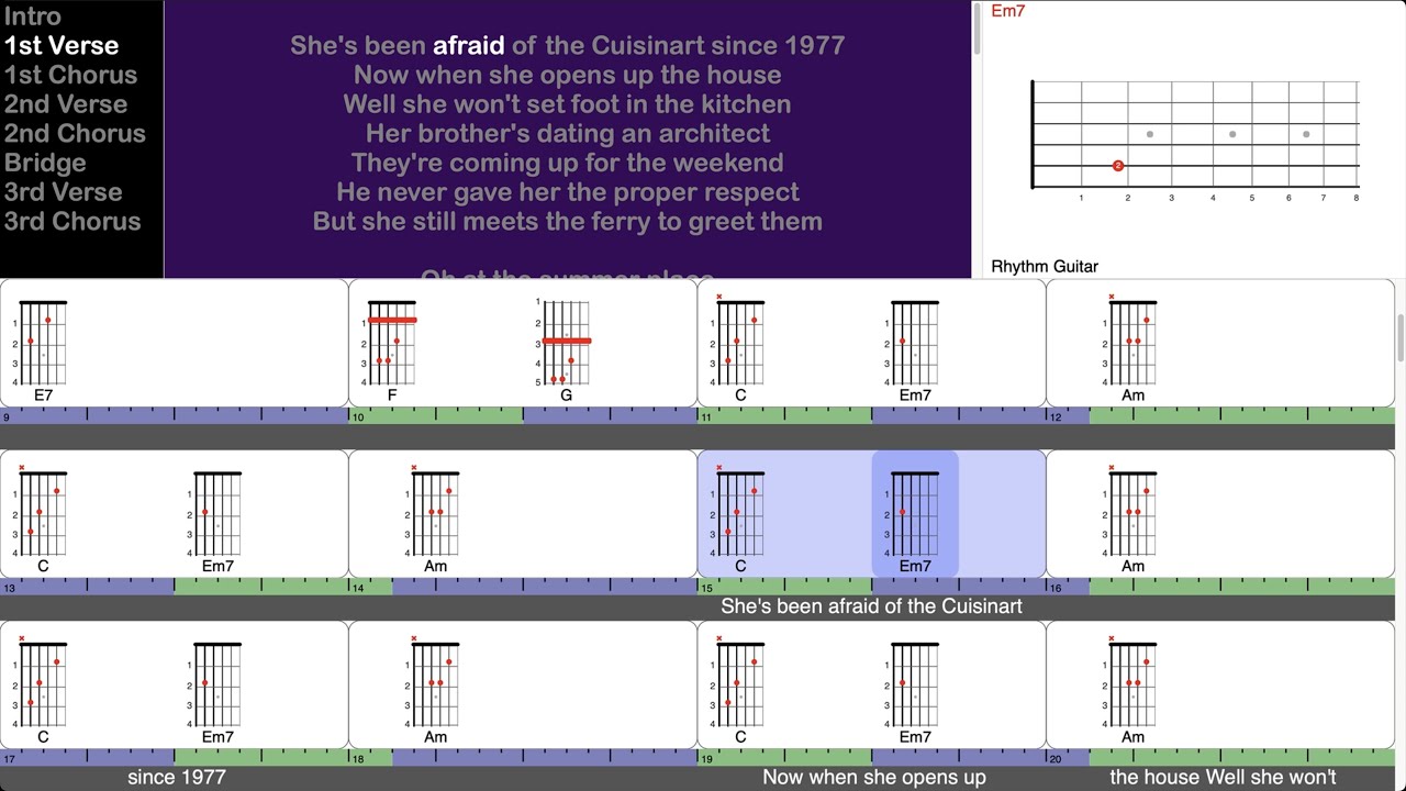 The Summer Place Fountains Of Wayne (playalong for guitar) YouTube