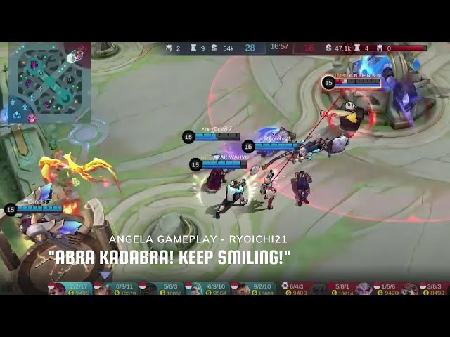 [Mobile Legends] Angela Gameplay Abra kadabra! Keep smiling! - Ryoichi21 class=