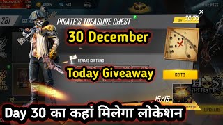 FREE FIRE PIRATE'S TREASURE CHEST DAY-30 | Where Find Chest 30th Day कहां मिलेगा- GARENA FREE FIRE screenshot 4