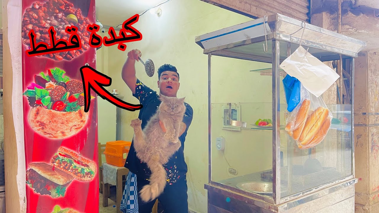 لما تشتغل في مطعم اكل😂🐈 | سيف عماد