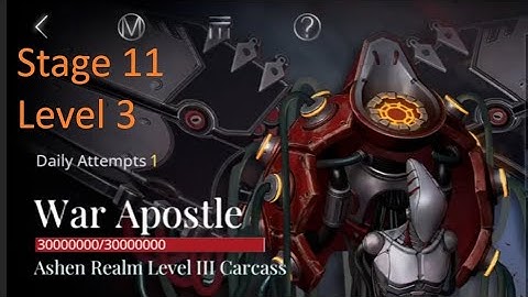 Tide of Ashes Stage 11 - War Apostle Level 3 Carcass | Path to Nowhere