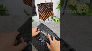 #diy #handmade #orawannana #ตะกร้าสาน #กระเป๋าสาน #weaving #handbag #อรวรรณนานา #shots #อาชีพเสริม