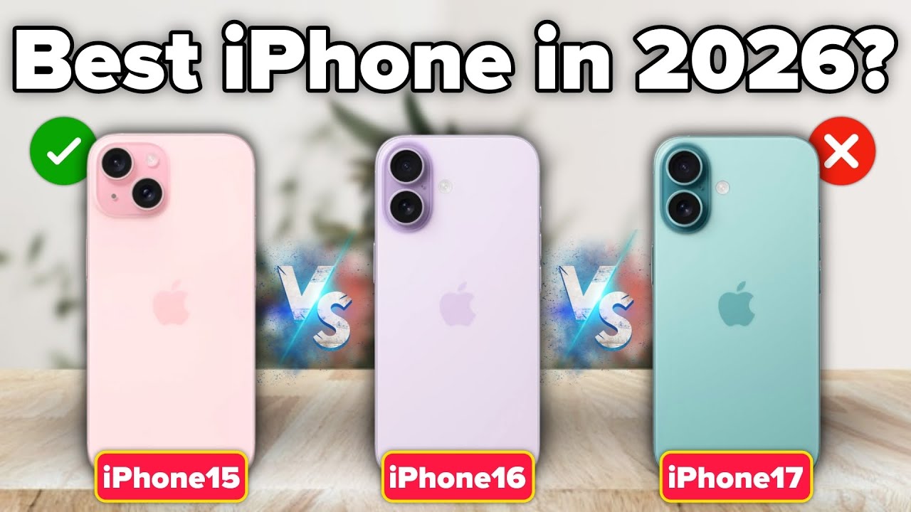 iPhone 15 vs iPhone 16 vs iPhone 17 Full Comparison! Best iPhone in 2026? 🔥