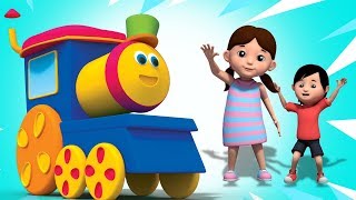 bob Trem Pista de chocolate | Canções Para Crianças | 3D Nursery Rhymes | Bob Train Chocolate Lane