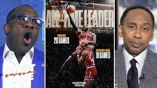 FIRST TAKE | Shannon ROAST Stephen A. and agrees with Larry Bird that LeBron is The GOAT over MJ