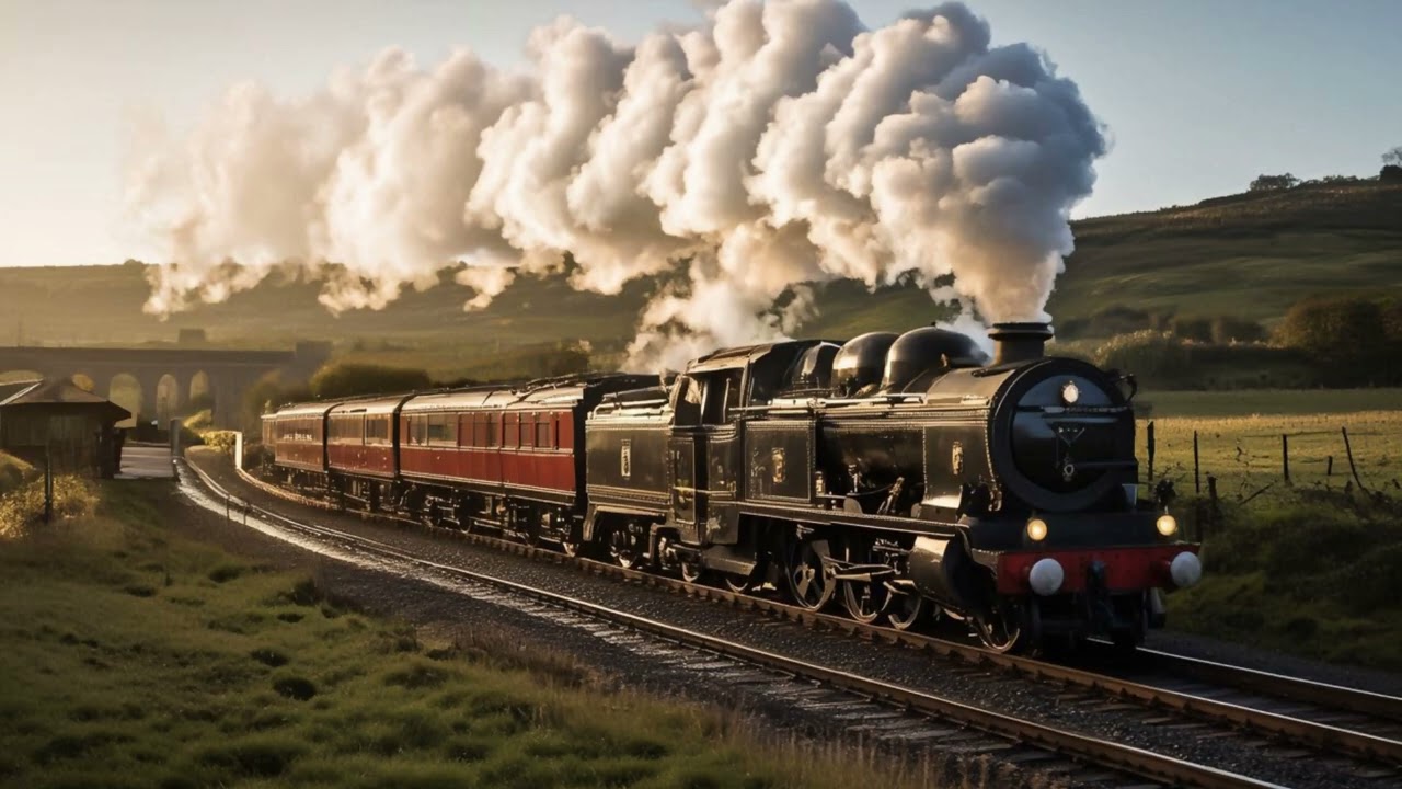 RELAXING ASMR | Steam Train Journey | 6 hr